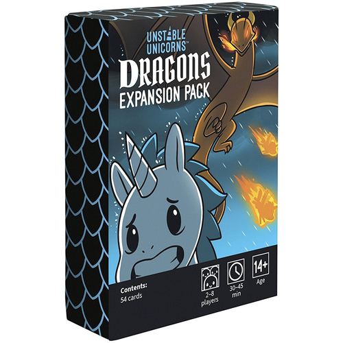 54pc Tee Turtle Unstable Unicorns Dragon Expansion Card Game 14y+