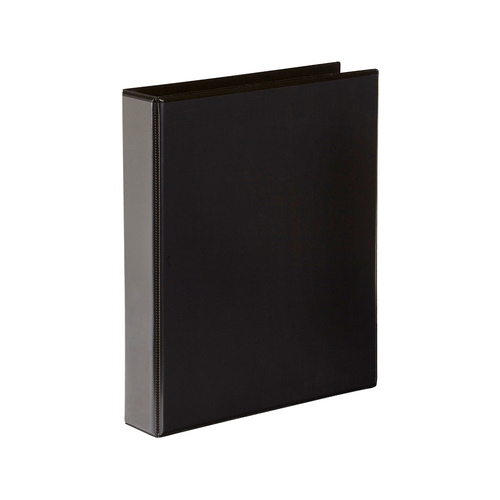 12pc Marbig Clearview 4 D-Ring Insert Binder A4 File Organiser 38mm - Black
