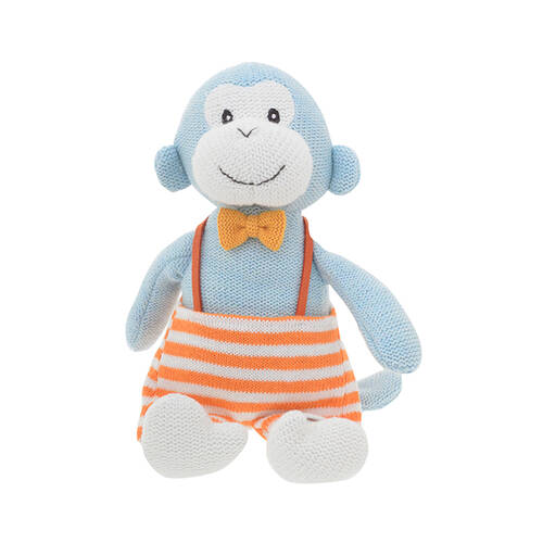 Gibson Gifts Rollie Pollie Max the Monkey Kids Plush Toy 20x10cm