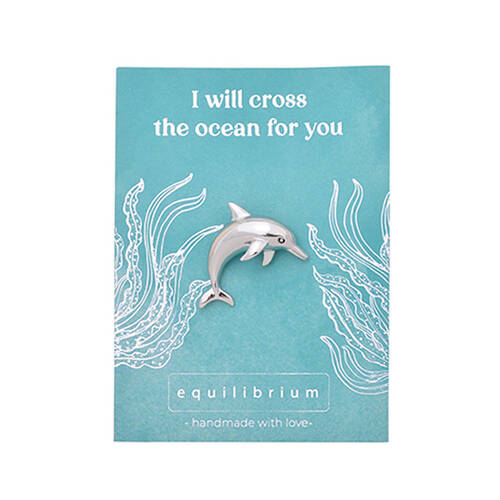 Gibson Gifts Equilibrium Silver Aust Fauna Pin Brooch Dolphin Jewellery