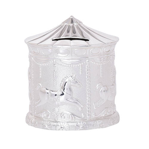 Gibson Gifts Silver Carousel Moneybank Baby/Infant Gift Keepsake