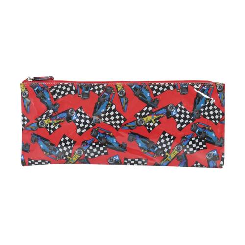 Mister Race Cars Long Flat Storage Bag Waterproof Pencil Case