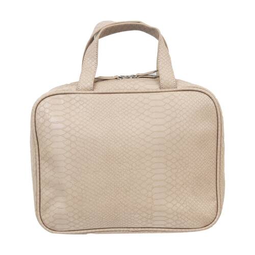 Wicked Sista Moc Croc Hold All Cos Bag Beauty Case Large - Natural