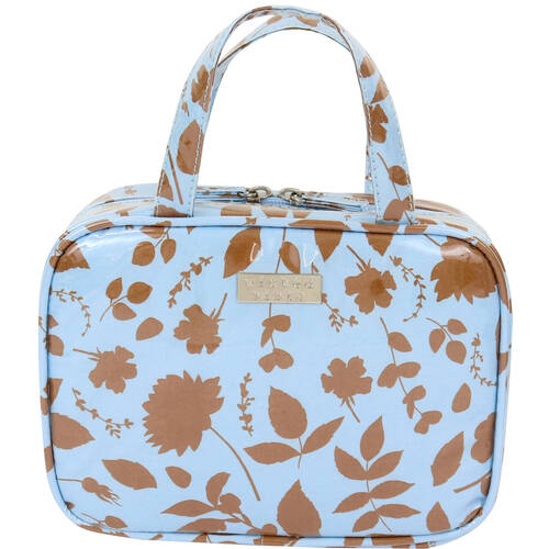 Wicked Sista Studio Peony Blooms Large Hold All Cos Bag 29x22cm - Blue