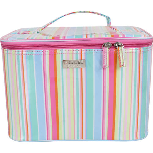 Wicked Sista Candy Stripe Large Beauty Case 28x19.5cm