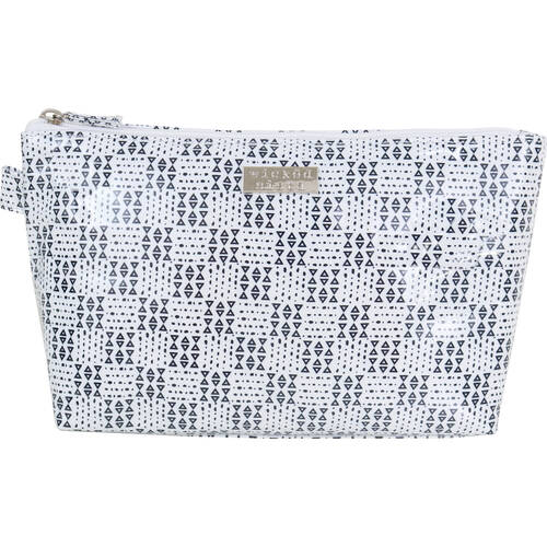 Wicked Sista Geo Large Luxe Cosmetic Bag 30x17cm - Black/White