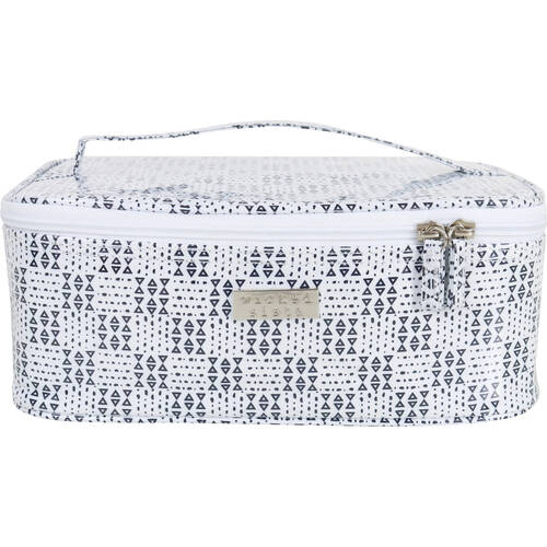 Wicked Sista Geo Medium Beauty Case 28x11.5cm - Black/White