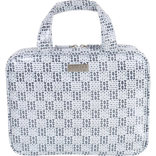 Wicked Sista Geo Large Hold All Cosmetic Bag 29x22cm - Black/White
