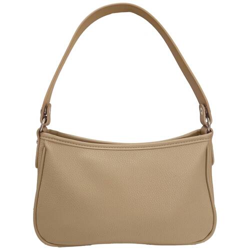 Wicked Sista Adeline Everyday Handbag Zip Pocket Detachable Strap - Taupe