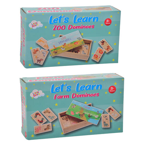 2pc Gibson Gifts Let's Learn Dominoes Kids Educational Toy