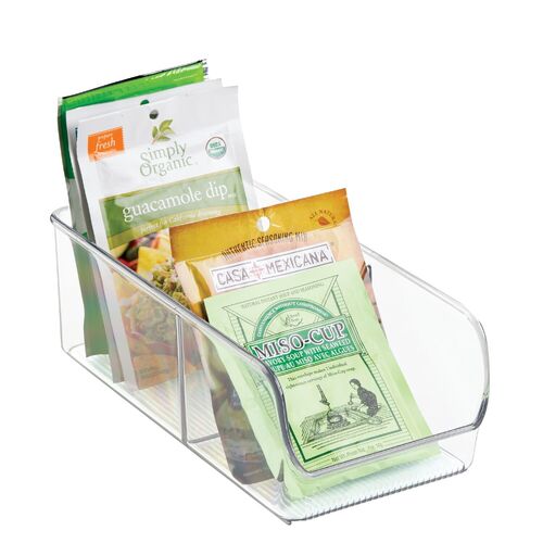iDesign Linus 26x12.7cm Packet Place Storage Organiser - Clear