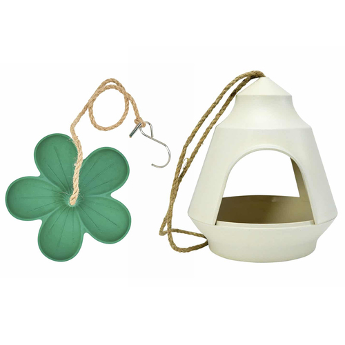 Annabel Trends Garden Hanging Bamboo Bird Feeder & Bird House