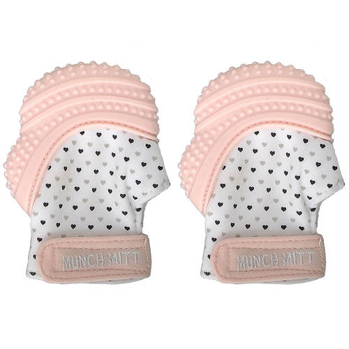 2PK Malarkey Kids Munch Mitt Pastel Pink