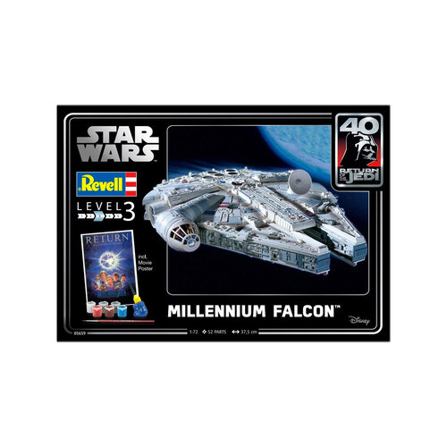 Revell 1:72 Millennium Falcon Gift Set Scale Model Kids Toy 10y+