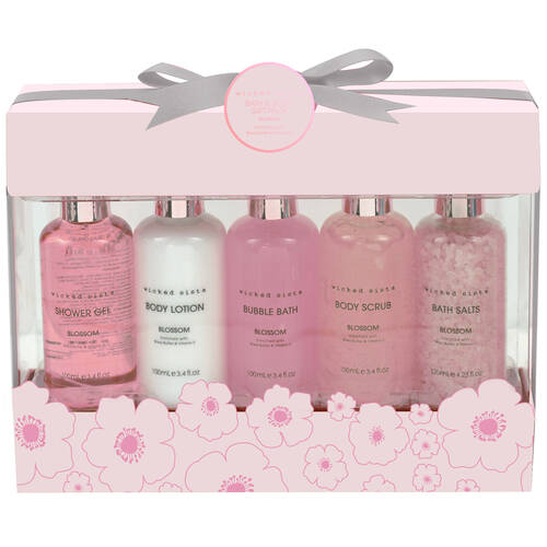 5pc Wicked Sista Metallic Bath & Body Gift Pack - Blossom