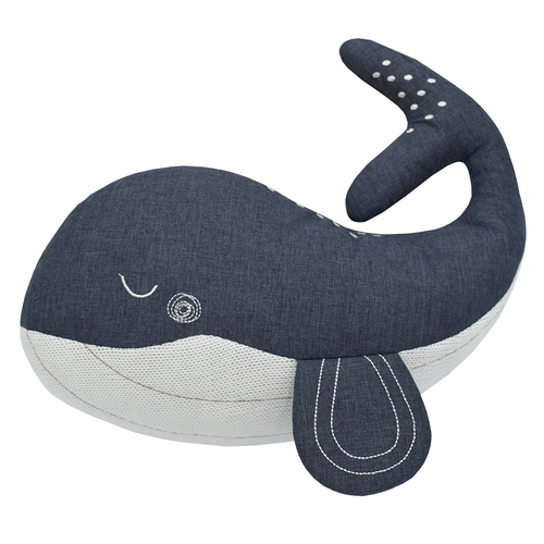 Lolli Living Baby/Newborn Character Cushion Walter The Whale