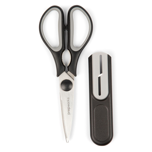 Progressive Prepworks 28cm Kitchen Scissors w/ Sharpener - Black