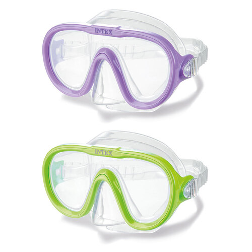 2x Intex Sea Scan Swim Snorkel Mask Kids Goggles Assort