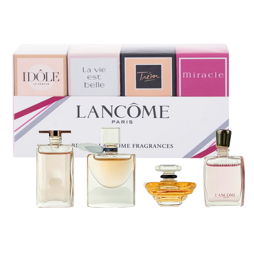 4pc Lancome Mini Travel Exclusive Eau De Parfum Fragrance Set