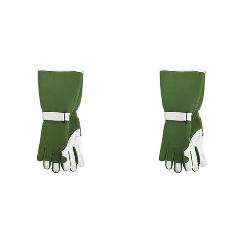 4pc Annabel Trends Second Skin Long Sleeve Sprout Garden Gloves - Olive