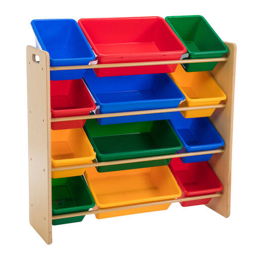 Delsun Toy Organiser - 12 Bin Shelf Storage