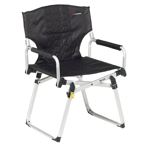 Caribee Aluminium Directors Chair Black