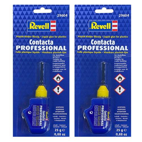 2PK Revell Contacta 25g Polystyrene Cement Glue - Blister Pack