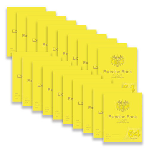 20pc Spirax 191 Exercise Book 225x175 8mm 64-Pages 70GSM Paper