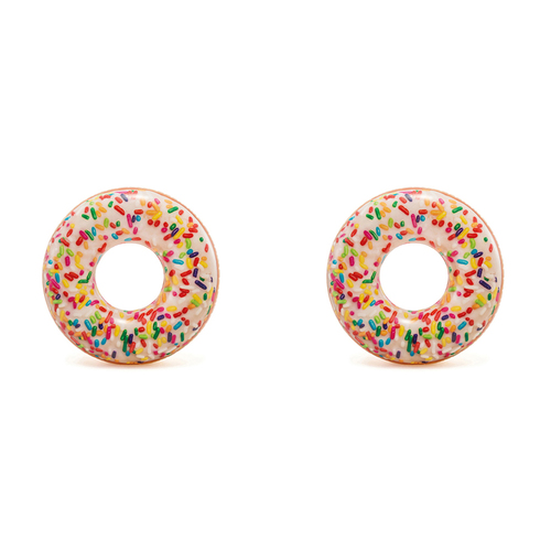 2PK Intex Sprinkle 91cm Donut Inflatable Pool Swim Float Tube Adult 14+