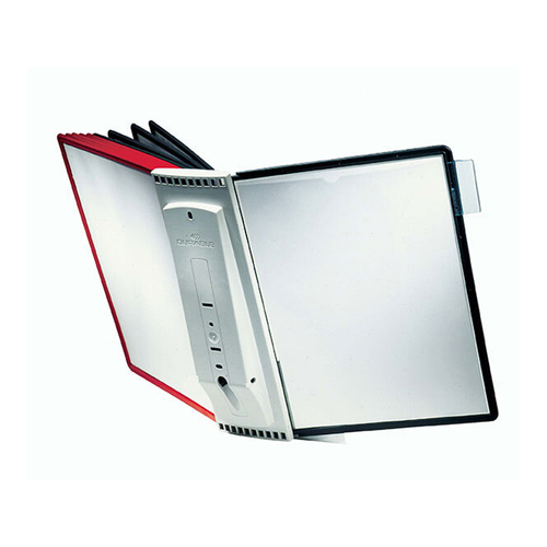 Durable A4 Sherpa Wall w/10 Display Panel - Black/Red