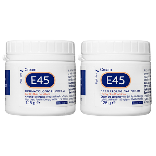 2PK E45 Cream For Dry Skin Tub 125g