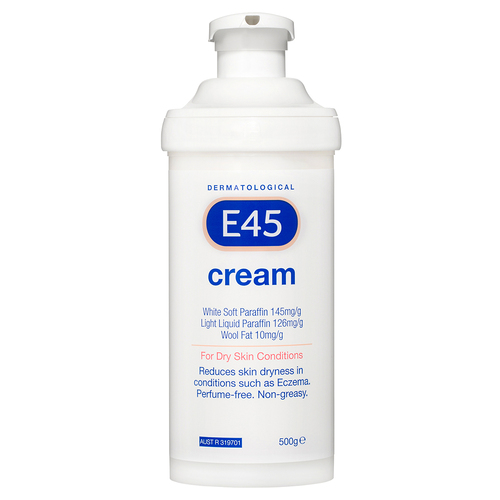 E45 Cream For Dry Skin Pump 500g