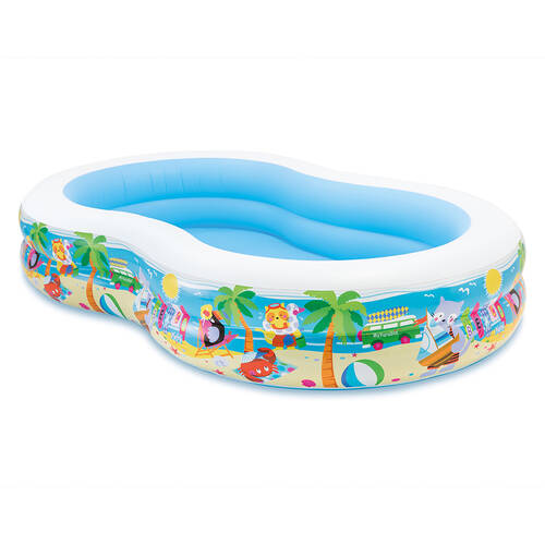 Intex 262cm Inflatable Swim Seashore Pool