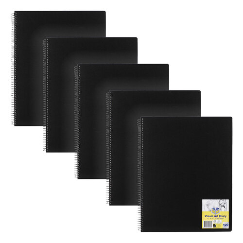 5pc Spirax Visual Art Diary Writing/Drawing Notebook 120-Pages