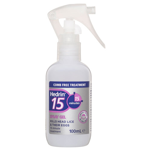 Hedrin Headlice 15 Spray Gel 100ml 6m+
