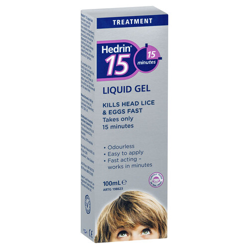 Hedrin Headlice 15 Liquid Gel 100ml 6m+
