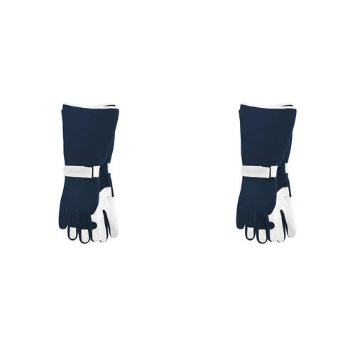 4pc Annabel Trends Sprout Long Sleeve Garden Hand Gloves - Navy