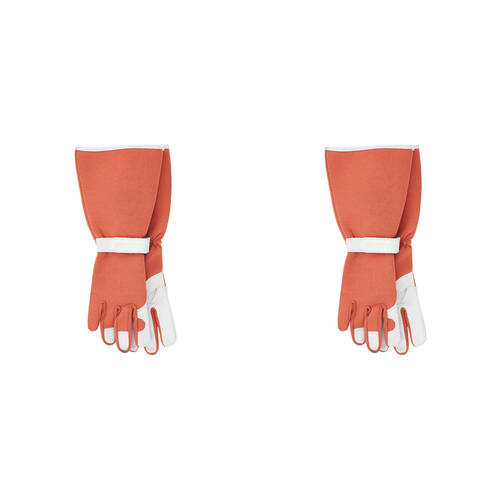 4pc Annabel Trends Sprout Long Sleeve Garden Hand Gloves - Terracotta