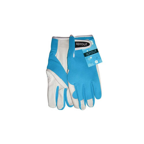 2pc Annabel Trends Sprout Goatskin Garden Gloves - Aqua