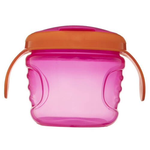 Heinz Baby Basics Non Spill Snack Pot - Pink/Orange