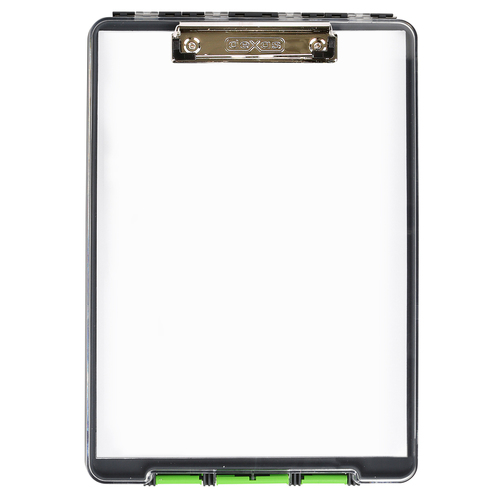 Dexas Clearview Dual Compartment A4 Document Clipcase - Green