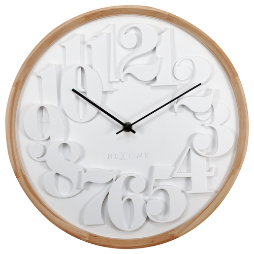 NeXtime Shunkan Japanese Design 28.5cm Wall Clock - White