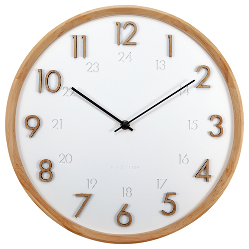 NeXtime Jikan Japanese Design 28.5cm Wall Clock - White