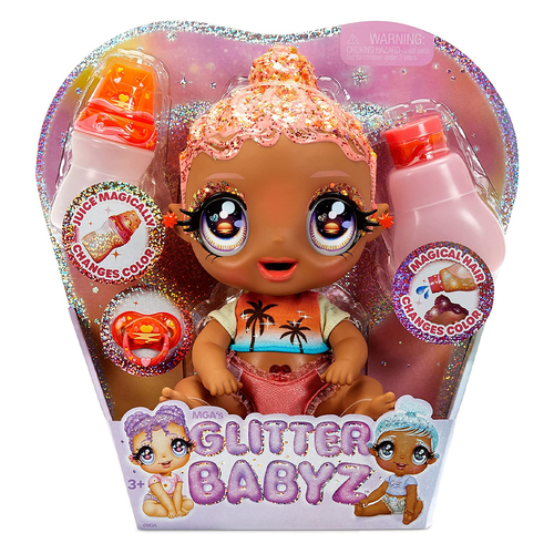 Glitter Babyz Doll Solana Sunburst Kids Toy 3y+