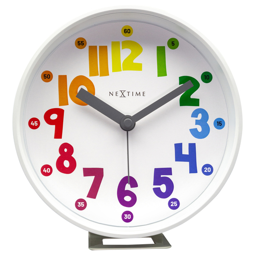 NeXtime Sophia 12.5x13cm Plastic Alarm Clock Analogue w/ Night Light