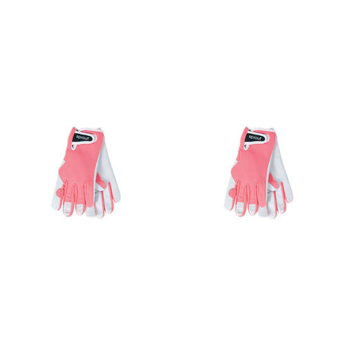 4pc Annabel Trends Sprout Goatskin Garden Gloves - Coral
