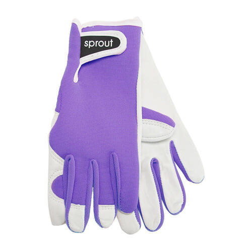 2pc Annabel Trends Sprout Goatskin Garden Gloves - Jacaranda
