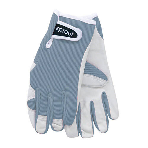 2pc Annabel Trends Sprout Goatskin Garden Soft Gloves - Dusty Blue