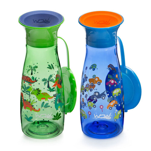 2PK Wow Cup 360° Mini Drinking Cup 350ml Kids/Baby 6m+ Assorted