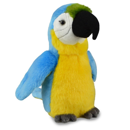Lil Friends 18cm Macaw Stuffed Animal Plush Kids Toy - Blue